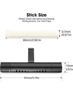 10 Recargas Ambientador de Coche RoyAroma - Lavanda, Limón, Menta, Naranja, Eucalipto 2