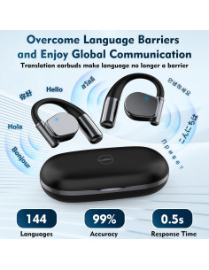 Auriculares Inalámbricos de Traducción en Tiempo Real OWS - 144 Idiomas 2