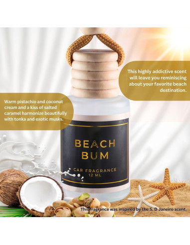 Difusor Colgante para Auto A+ Scents Beach Bum - 60 Días
