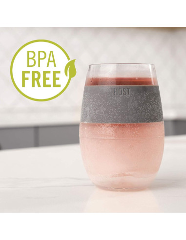 Juego de 2 Copas de Enfriamiento de Vino Host Gris