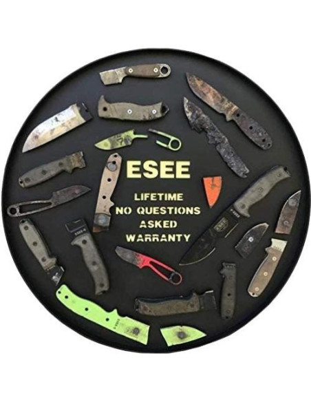 Escalas de mango ESEE Candiru G10 negro para cuchillos de caza Escalas de mango ESEE Candiru G10 negro para cuchillos de caza