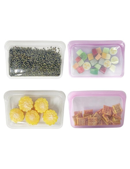 Bolsas de Silicona Reutilizables KVK - 4 Unidades 397g Bolsas de Silicona Reutilizables KVK - 4 Unidades 397g