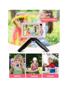 Cámara Digital Vibagary A15 FHD 1080P para Niños Rosa 2