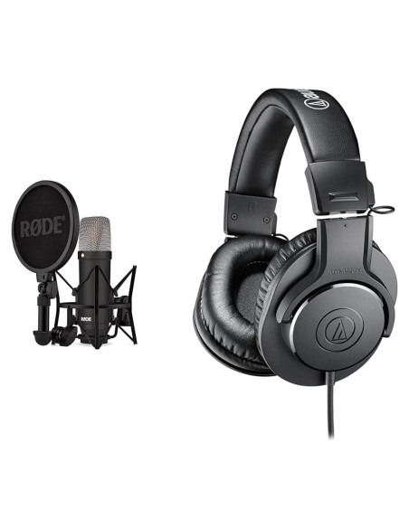 Paquete Micrófono RDE NT1 + Auriculares Audio-Technica ATH-M20X Paquete Micrófono RDE NT1 + Auriculares Audio-Technica ATH-M20X