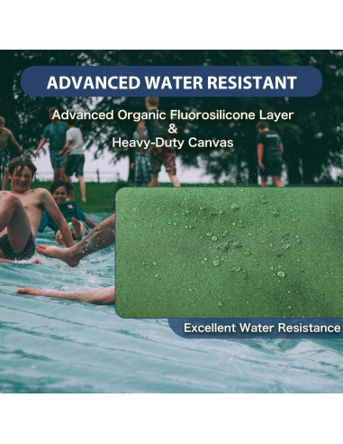Lona de Lienzo 5x7 Ezcasch Resistente al Agua 22 Mil Verde