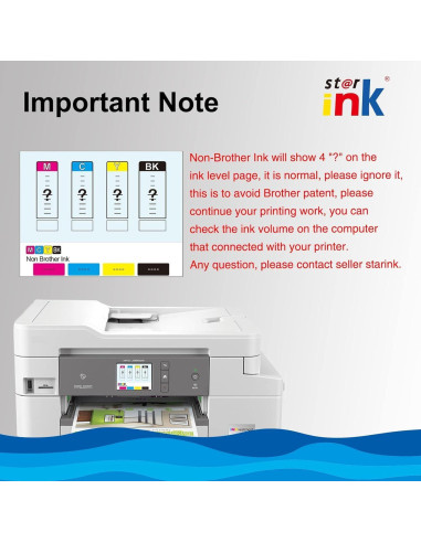 Cartucho de tinta Starink LC3033XXL para Brother MFC-J995DW (4 unidades)