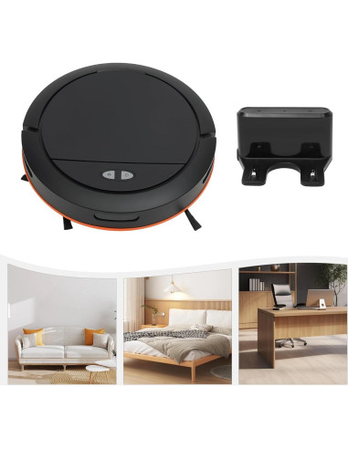 Robot Aspirador Inalámbrico Porkke 3 en 1 2700Pa Negro