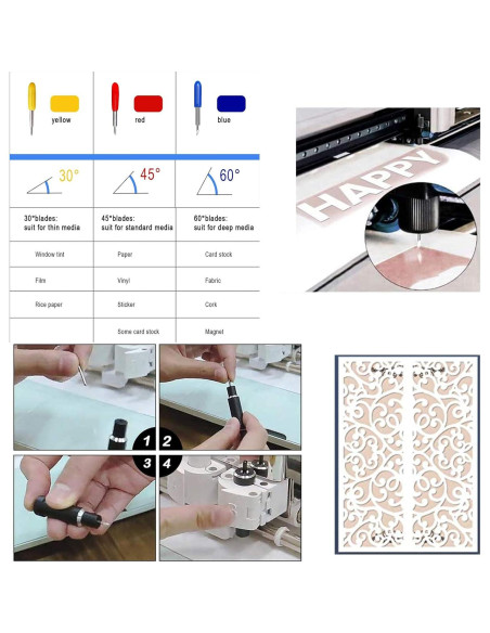 50 Cuchillas de Reemplazo ArtCute para Cricut Explore y Maker 50 Cuchillas de Reemplazo ArtCute para Cricut Explore y Maker