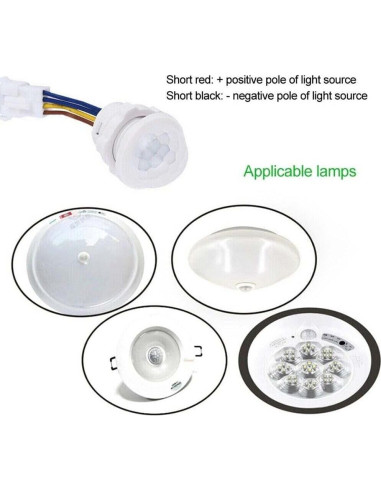 Detector de Movimiento Infrarrojo PIR TEAMWILL 5 Pcs 110V