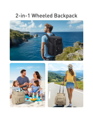 Mochila Enfriadora TOURIT con Ruedas 22L Impermeable