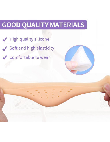 Mangas de Gel de Silicona para Dedos JEVRKAPZ - 2 Pares