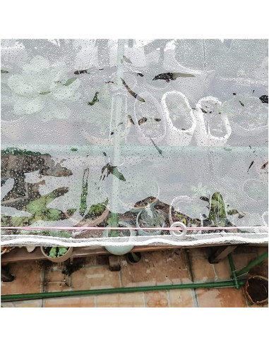 Lona de Vinilo Transparente GQZGGXX 1.22m x 1.83m 0.35mm
