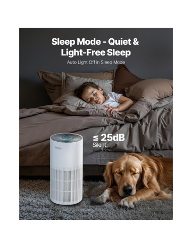 Purificador de Aire VEVOR Kalo 135m/h HEPA para Hogar