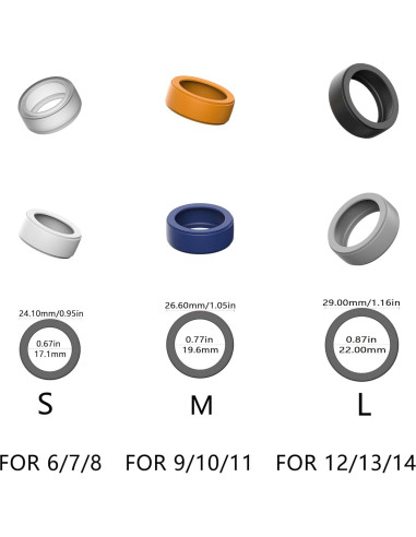 Protector de Silicona para Anillo Oura Gen 3 - 10PCS S(6/7/8)