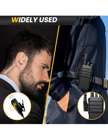 Paquete de 2 Auriculares Walkie Talkie VistaRise Tipo K