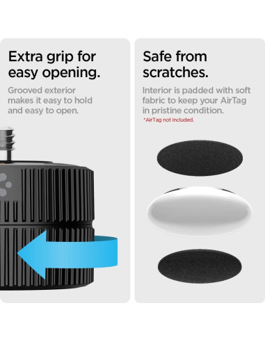 Soporte Adaptador Cámara Spigen para AirTag - Negro