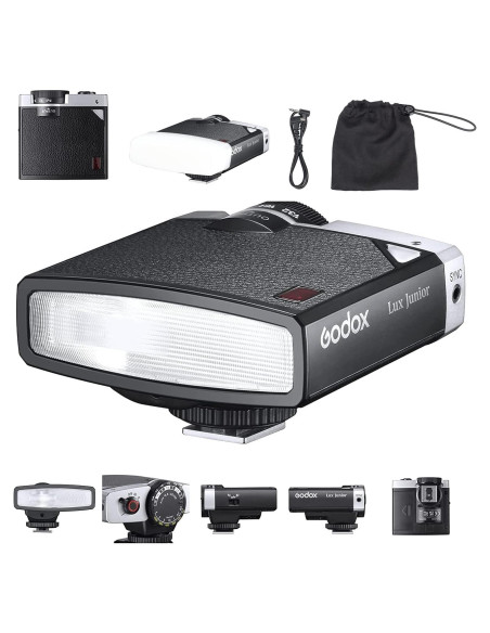 Flash Godox Lux Junior Retro para Cámara - Speedlite GN12 Flash Godox Lux Junior Retro para Cámara - Speedlite GN12