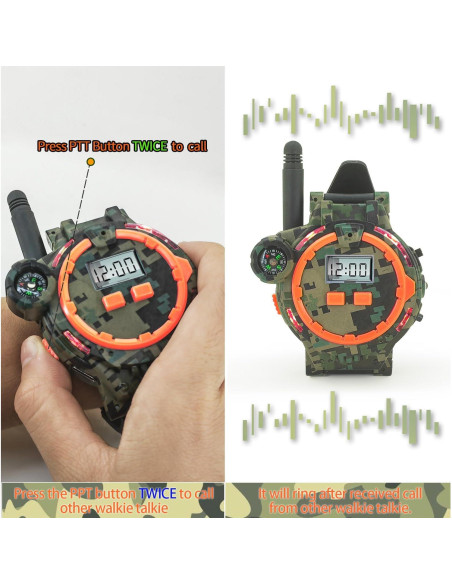 Walkie Talkie Recargable para Niños Gantan Camo 100-150m Walkie Talkie Recargable para Niños Gantan Camo 100-150m