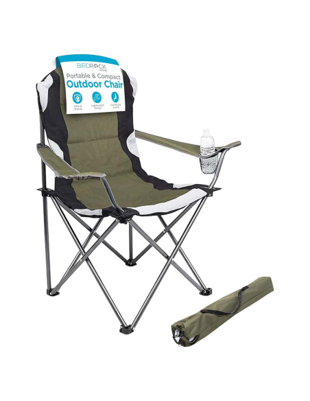 Silla Plegable de Camping Acolchada Mejor de Internet Verde Silla Plegable de Camping Acolchada Mejor de Internet Verde