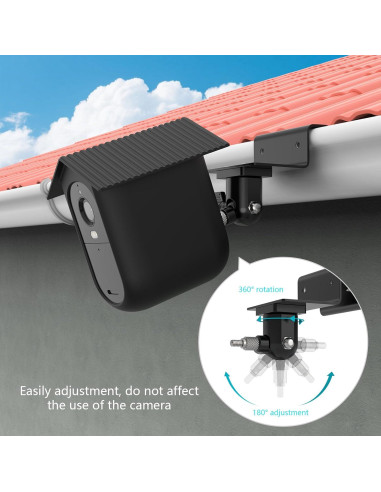 Soporte de canalón Holaca y funda silicona para Arlo Essential XL