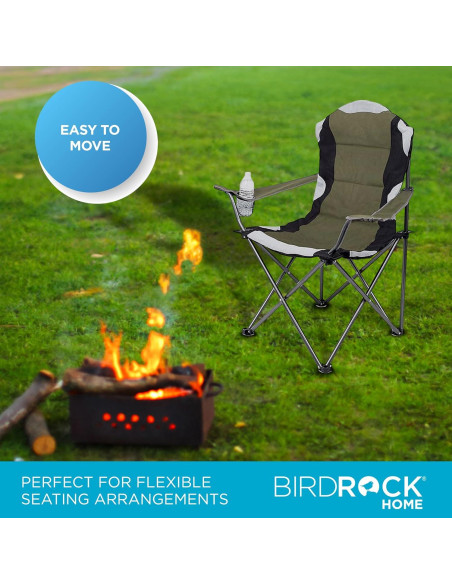 Silla Plegable de Camping Acolchada Mejor de Internet Verde Silla Plegable de Camping Acolchada Mejor de Internet Verde