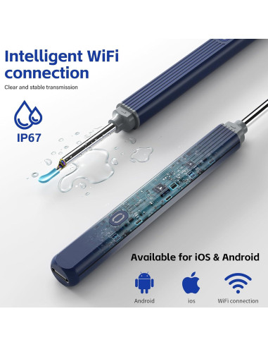 Kit de Limpieza de Oído Morelax con Cámara 1080P 8 Piezas