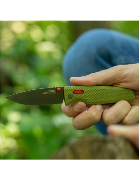 Cuchillo Plegable SOG Altair XR Verde Campo Acero CRYO 154CM Cuchillo Plegable SOG Altair XR Verde Campo Acero CRYO 154CM