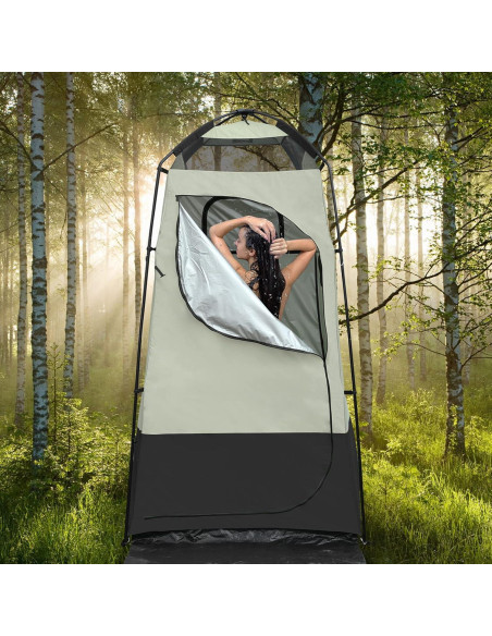 Carpa de Ducha Portátil G4Free 120x120x220 cm Impermeable Carpa de Ducha Portátil G4Free 120x120x220 cm Impermeable