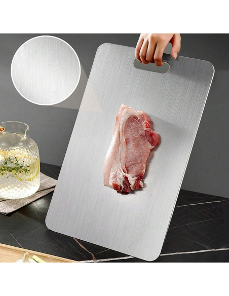 Tabla de Cortar de Titanio Kesefunm 30.48x22.86 cm Doble Cara Tabla de Cortar de Titanio Kesefunm 30.48x22.86 cm Doble Cara
