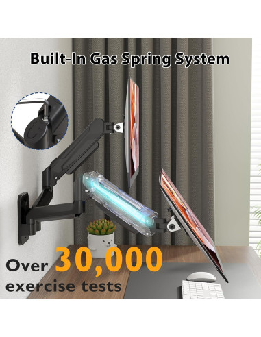 Soporte de Pared Doble Monitor BONTEC 13-32" Ajustable 9kg