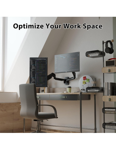Soporte de Pared Doble Monitor BONTEC 13-32" Ajustable 9kg