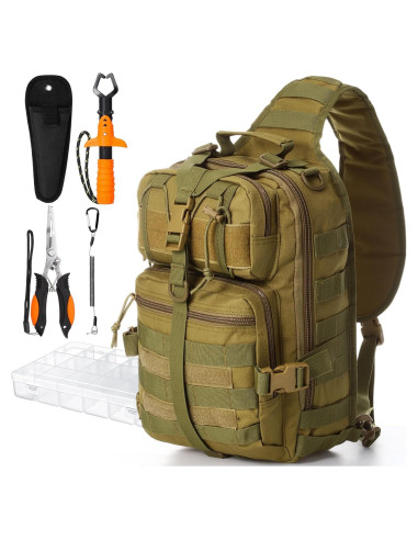 Kit de Pesca Eccliy 6 Piezas con Mochila Impermeable