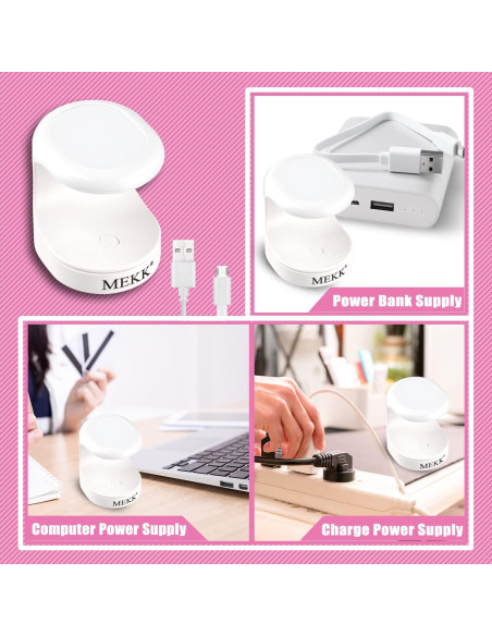 Lámpara UV LED MEKK 16W para Uñas de Gel - Compacta Blanca Lámpara UV LED MEKK 16W para Uñas de Gel - Compacta Blanca