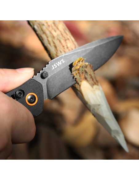 Cuchillo Táctico JSWS Plegable 8.61 cm Acero Inoxidable G10 Cuchillo Táctico JSWS Plegable 8.61 cm Acero Inoxidable G10