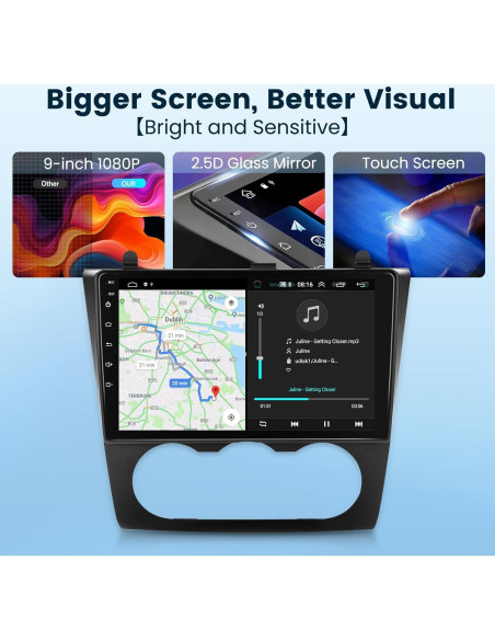 Estéreo de Coche Podofo Android 13 para Nissan Altima 2008-2012 9" HD Estéreo de Coche Podofo Android 13 para Nissan Altima 2008-2012 9" HD