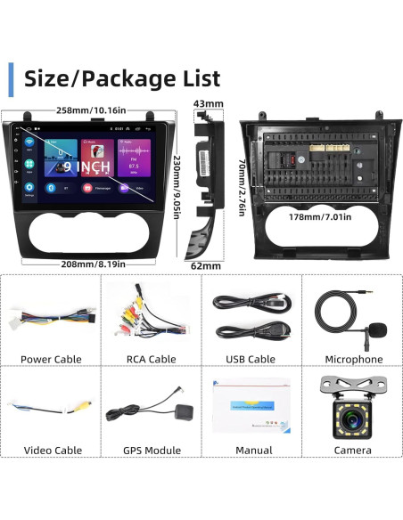 Estéreo de Coche Podofo Android 13 para Nissan Altima 2008-2012 9" HD Estéreo de Coche Podofo Android 13 para Nissan Altima 2008-2012 9" HD