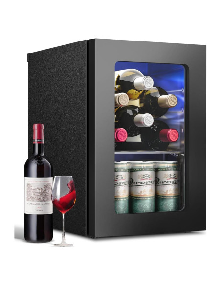 Refrigerador de Vino Feelfunn FWC008-11BL - Mini Nevera 17L Refrigerador de Vino Feelfunn FWC008-11BL - Mini Nevera 17L
