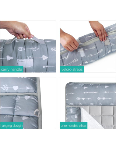 Colchoneta de Siesta Biloban con Almohada y Manta Polar 121.9x62.2cm