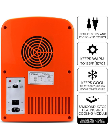 Refrigerador Mini Koolatron Fanta 4L Portátil 110V 12V Refrigerador Mini Koolatron Fanta 4L Portátil 110V 12V