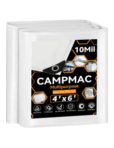 Lona Impermeable Pesada CAMPMAC 1.22x1.83m 0.25cm Grosor