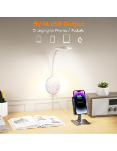Luz de Lectura Montada en Pared NoeiiT con 5 Temperaturas y USB 2