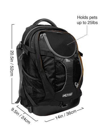 Mochila Transportadora Kurgo G-Train para Perros Pequeños - Impermeable