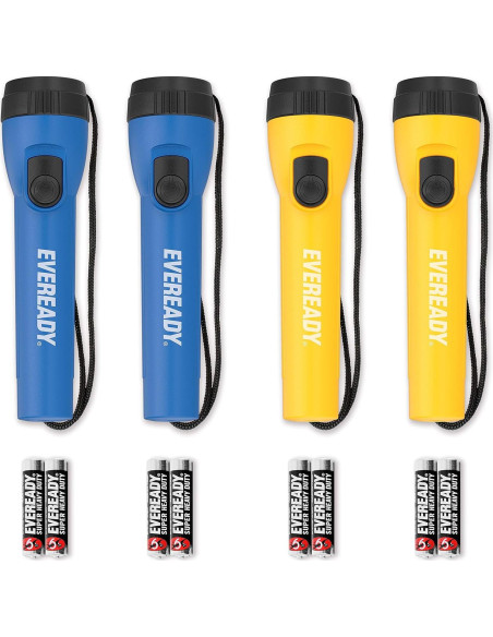 Linterna LED Compacta Eveready para Camping - Paquete de 4 Linterna LED Compacta Eveready para Camping - Paquete de 4