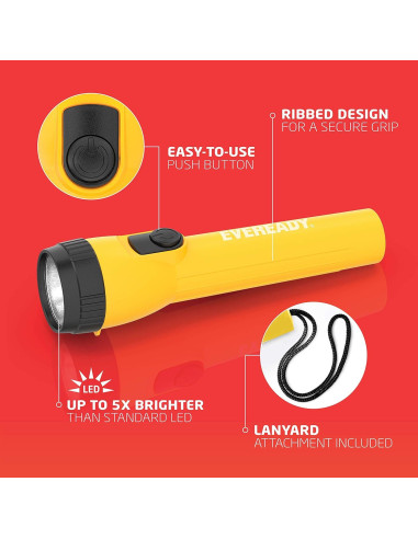 Linterna LED Compacta Eveready para Camping - Paquete de 4