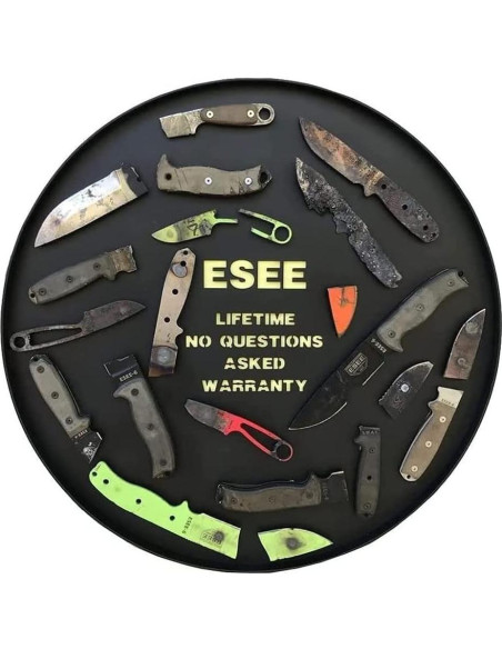 Cuchillo ESEE Izula con Funda de Polímero y Mango de Micarta Cuchillo ESEE Izula con Funda de Polímero y Mango de Micarta