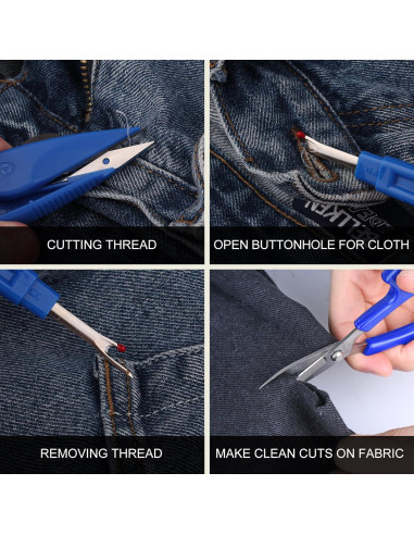 Kit de 4 Descosedores y Cortadores de Hilos CampTek - Ergonomía y Durabilidad