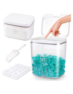 Contenedor de Polvo de Lavandería FACULX 8.3L con Tapa Hermética