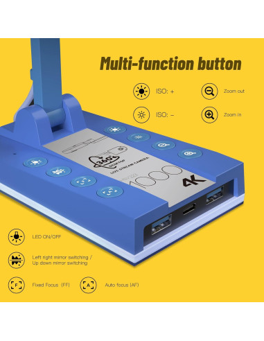 Cámara de Documentos Mirabox 4K USB 10MP para Educación