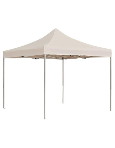 Carpa Plegable Profesional EVERSTRO 3x3m Crema para Eventos