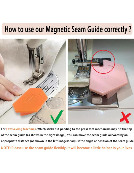 Guía de Costura Magnética DOOX 3 PCS Multifuncional 2025 Guía de Costura Magnética DOOX 3 PCS Multifuncional 2025